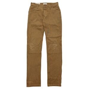 Taylor Stitch Tuff Duck Button Fly Hemp Blend Trousers Pants Brown Mens 30 x 33